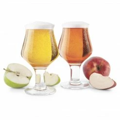 Final Touch Hard Cider Glasses - Set Of 2