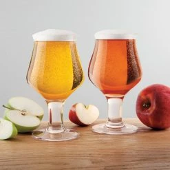 Final Touch Hard Cider Glasses - Set Of 2