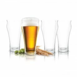 Final Touch Tabletop & Bar Brewhouse Beer Glass - Set Of 4 - 17 Oz (500 Ml)