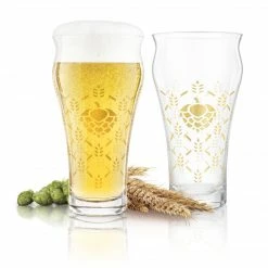 Final Touch Barley & Hops Brewhouse Beer Glass - Set Of 4