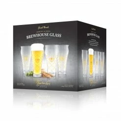 Final Touch Barley & Hops Brewhouse Beer Glass - Set Of 4