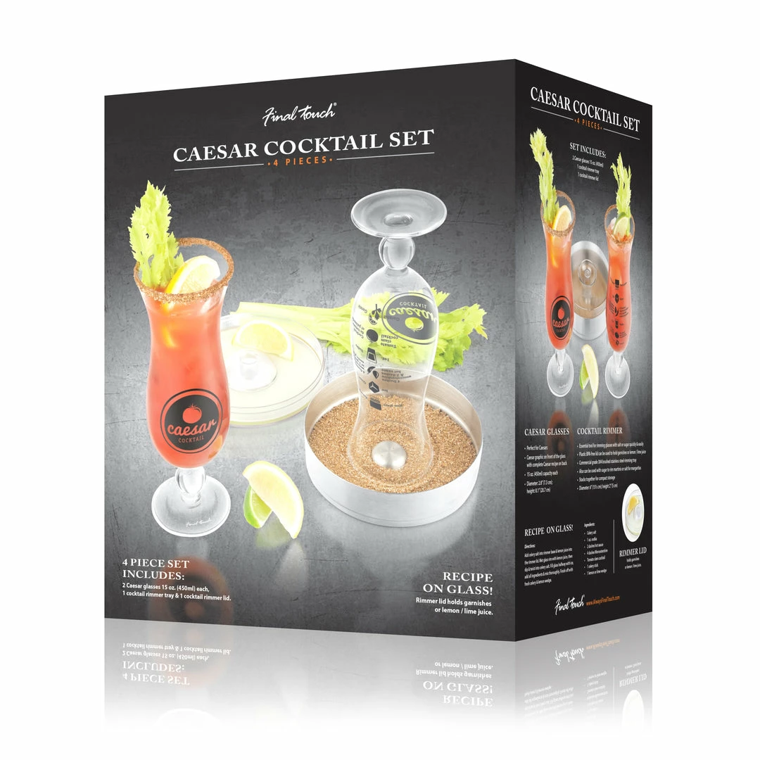 Hot Sale ๐ Final Touch Tabletop & Bar 4 Piece Caesar Cocktail Set ๐ 5 Final Touch Tabletop & Bar 4 Piece Caesar Cocktail Set