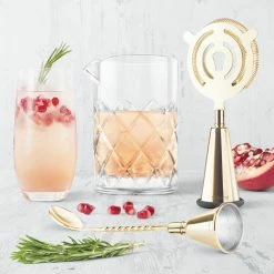 Final Touch Tabletop & Bar Bartender's Collection Brass Cocktail Mixing Set