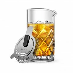 Final Touch Tabletop & Bar Large Yarai Mixing Pitcher With Hawthorne Strainer