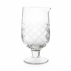 Final Touch Extra-Large Stemmed Yarai Mixing Pitcher With Hawthorne Strainer Tabletop & Bar