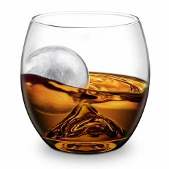 Final Touch Tabletop & Bar On The Rock Glass With Ice Ball Mould