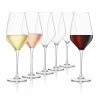 Final Touch Everyday Lead-Free Crystal Wine Glasses