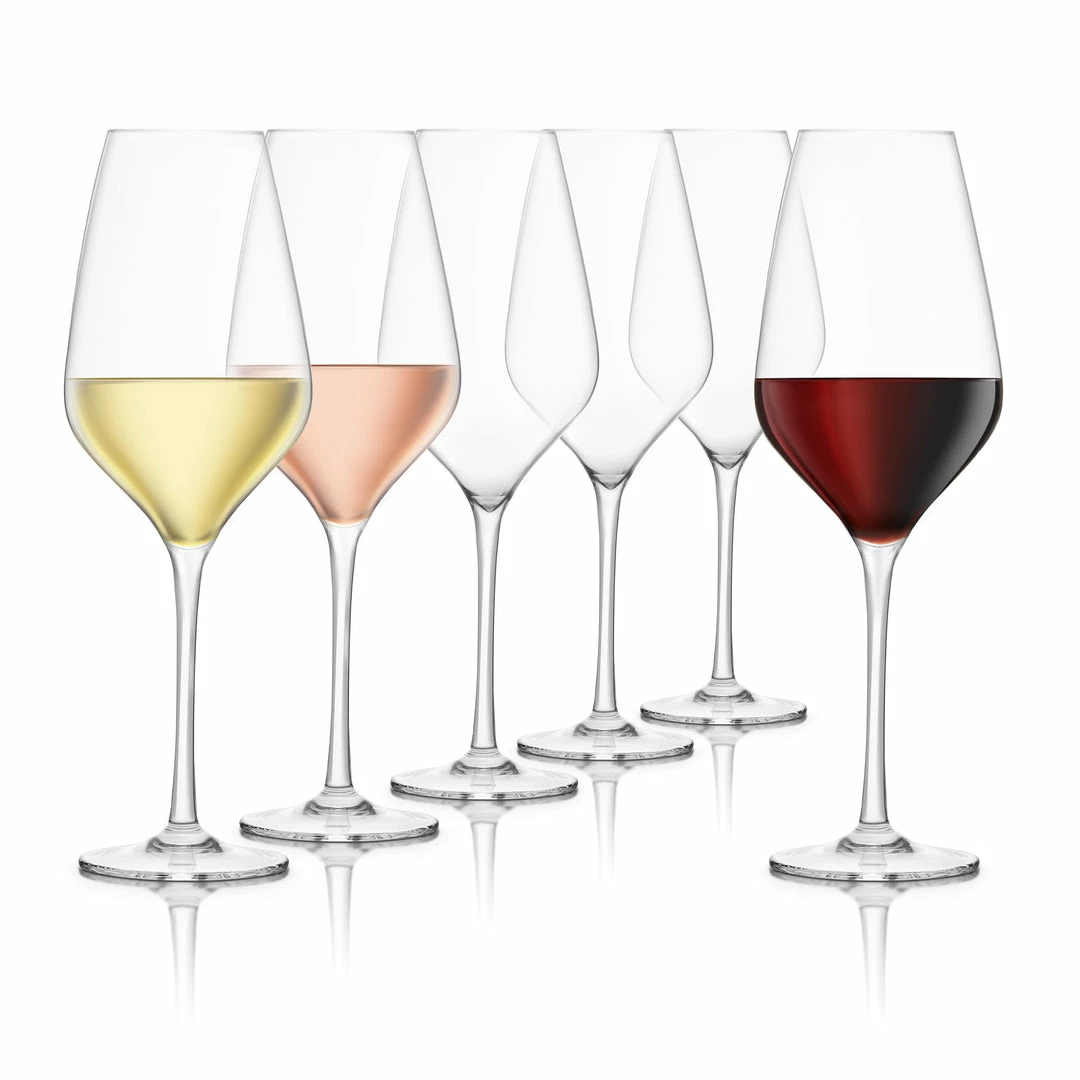 Budget π Final Touch Everyday Lead-Free Crystal Wine Glasses π 3 Final Touch Everyday Lead-Free Crystal Wine Glasses
