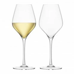 Final Touch White Wine Lead-Free Crystal Glasses
