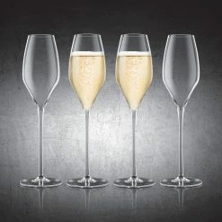 Best Sale βοΈ Final Touch Champagne Lead-Free Crystal Glasses π 12 Final Touch Champagne Lead-Free Crystal Glasses