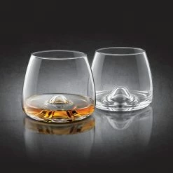 Final Touch Tabletop & Bar Whiskey Lead-Free Crystal Glasses