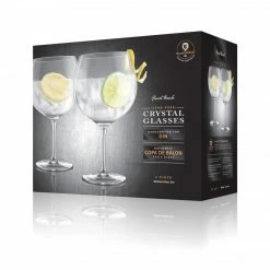Budget π Final Touch Gin Lead-Free Crystal Glasses - Set Of 2 π 8 Final Touch Gin Lead-Free Crystal Glasses - Set Of 2