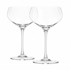 Final Touch Coupe Lead-Free Crystal Glasses - Set Of 2