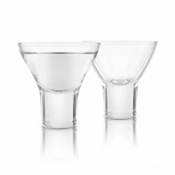 Final Touch Tabletop & Bar Sake Lead-Free Crystal Glasses - Set Of 2