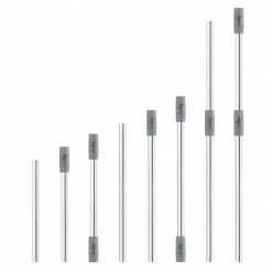 Final Touch GoSip Stainless Steel Reusable Straws - Translucent Grey