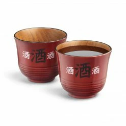 Final Touch Tabletop & Bar Wood Sake Cups