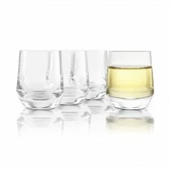 Final Touch Tabletop & Bar Crystal Sake Glasses - Set Of 4