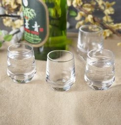Final Touch Tabletop & Bar Crystal Sake Glasses - Set Of 4