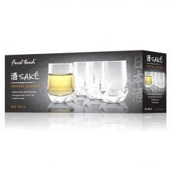 Final Touch Tabletop & Bar Crystal Sake Glasses - Set Of 4