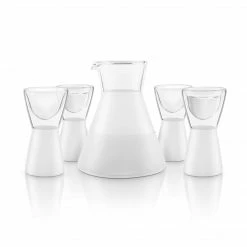 Final Touch 5 Piece Frosted Sake Decanter Set Tabletop & Bar