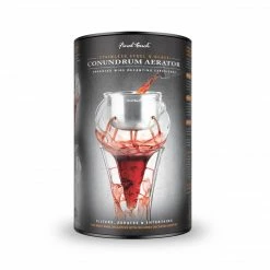 Final Touch Conundrum Stainless Steel Aerator For Wine Decanters