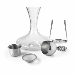 Final Touch Twister Stainless Steel Aerator & Decanter Set Tabletop & Bar