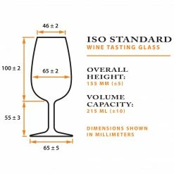 Final Touch Iso Wine Tasting Glasses - Set Of 6 Tabletop & Bar